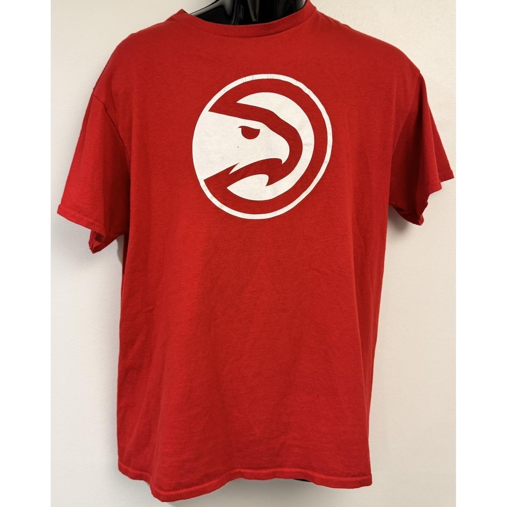 Atlanta Hawks Shirt Mens Large Red NBA Basketball Delta Pro Weight Graphic Tee